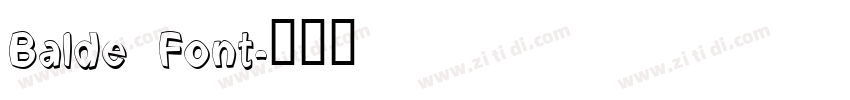Balde Font字体转换